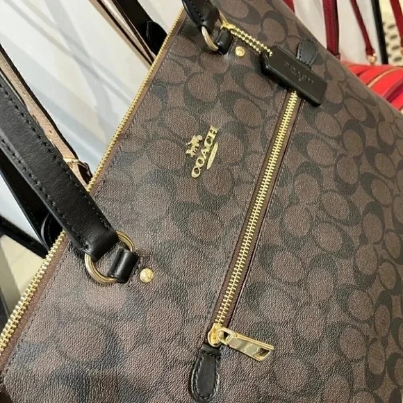 GALLERY TOTE IN SIGNATURE CANVAS (COACH F79609) - Picture 7 of 8